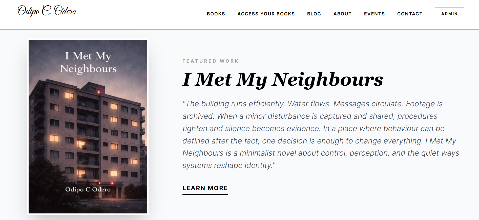 Odipocodero Book Details